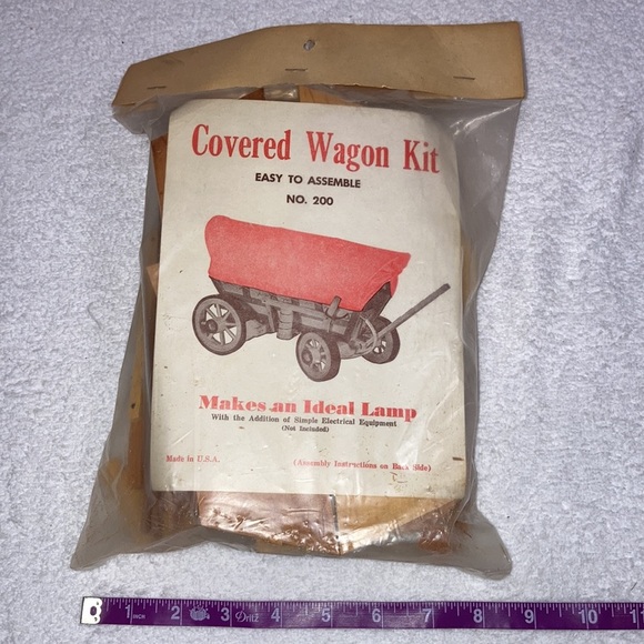 RARE SEALED Vintage Ralston Purina Co Covered Wagon Kit No 200 Unassembled Model - Picture 6 of 6